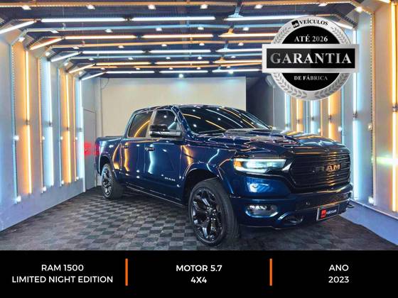 RAM 1500 5.7 V8 GASOLINA LIMITED NIGHT EDITION CD 4X4 AUTOMÁTICO RAM 1500 5.7 V8 GASOLINA LIMITED NIGHT EDITION CD 4X4 AUTOMÁTICO